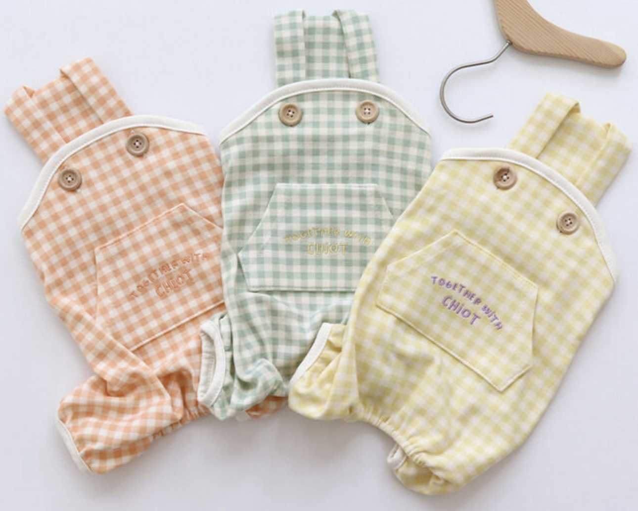 Chiot Together Check All in One Overall (Orange)