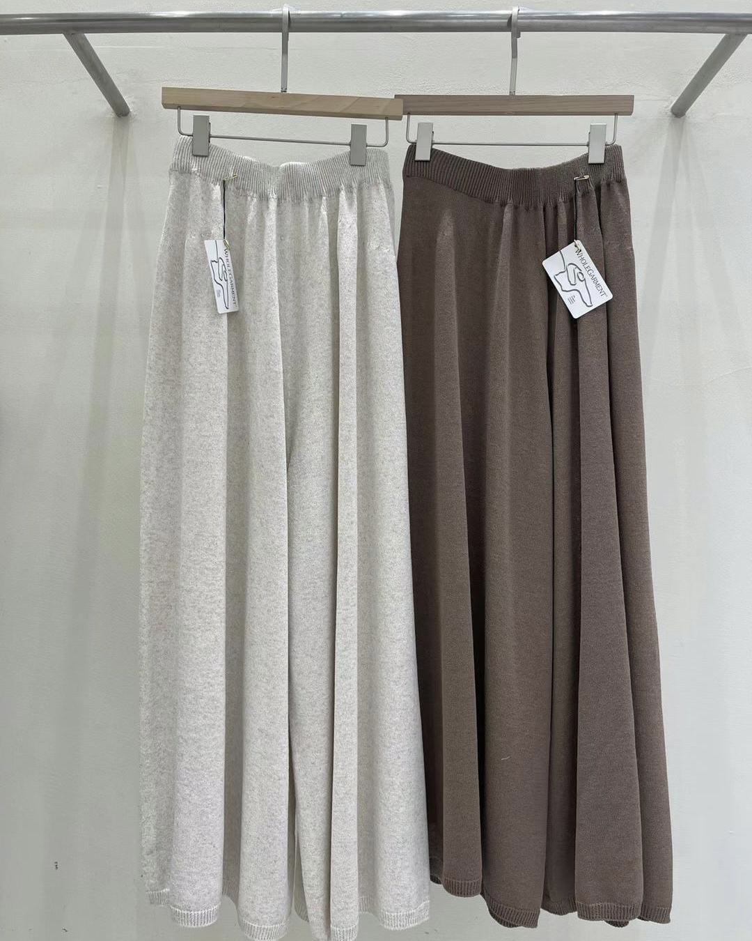 Banded Flare Knit Pants