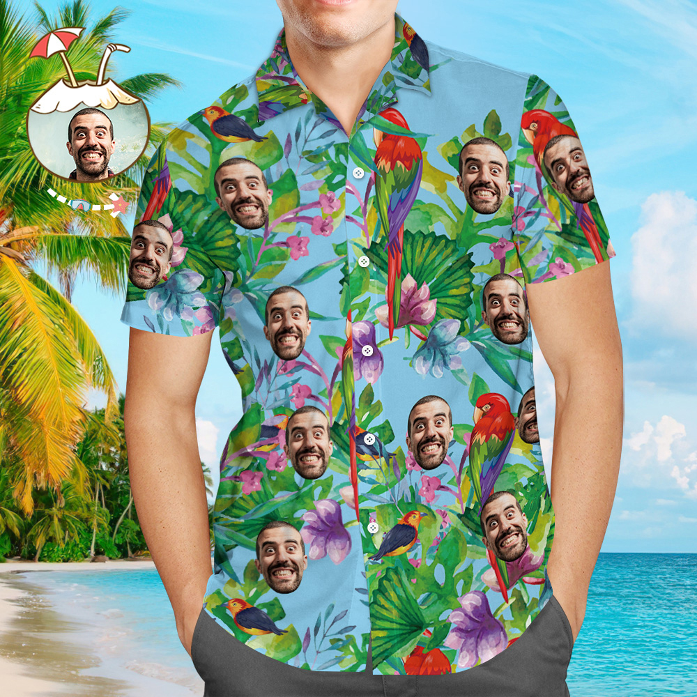 Custom Hawaiian Shirts Enjoy Summer Time Aloha Beach Shirt For Men