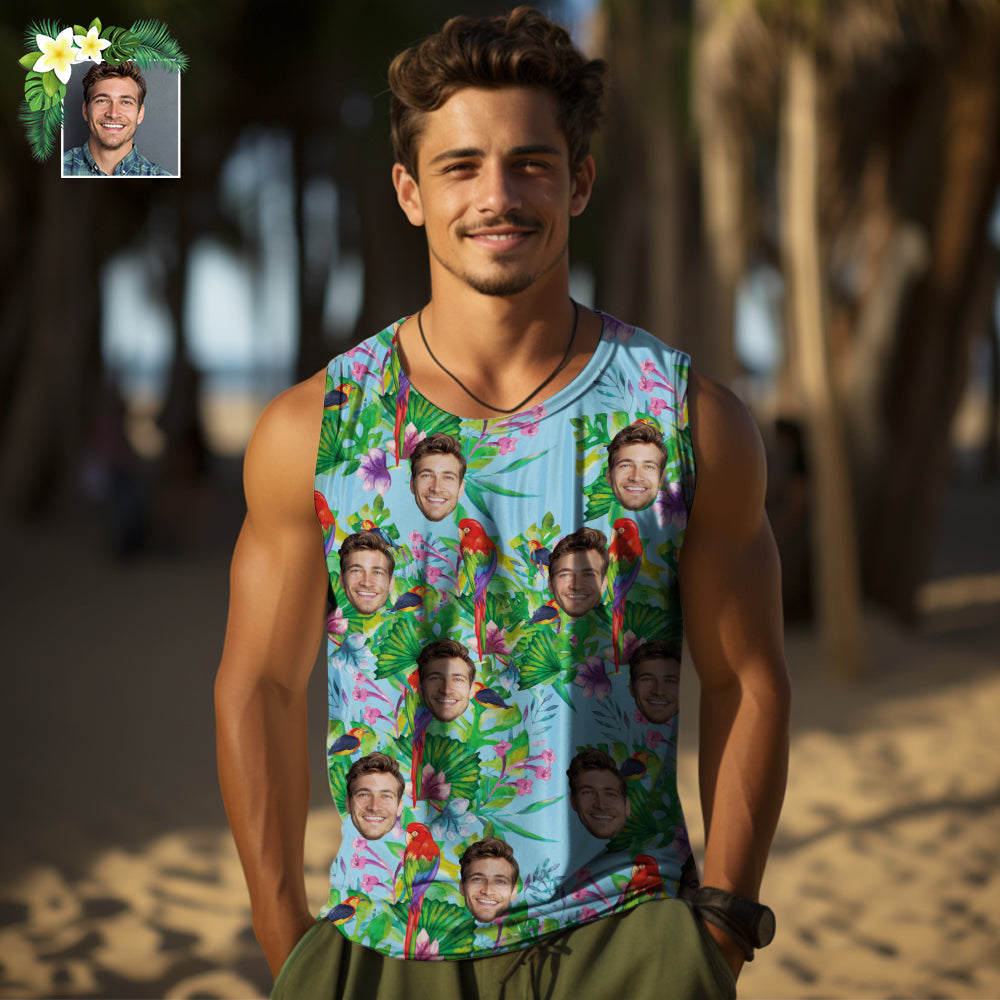 Custom Hawaiian Shirt With 1-10 Face Personalized Aloha Shirt All Over ...