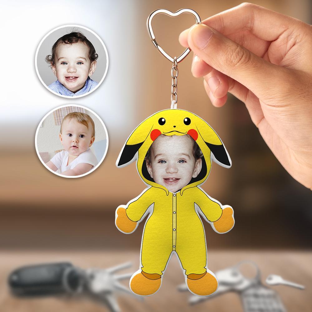 Personalised Photo Pillow Keychain Gift Custom Body Pillow Face Pillow My Face Pillow Keychain