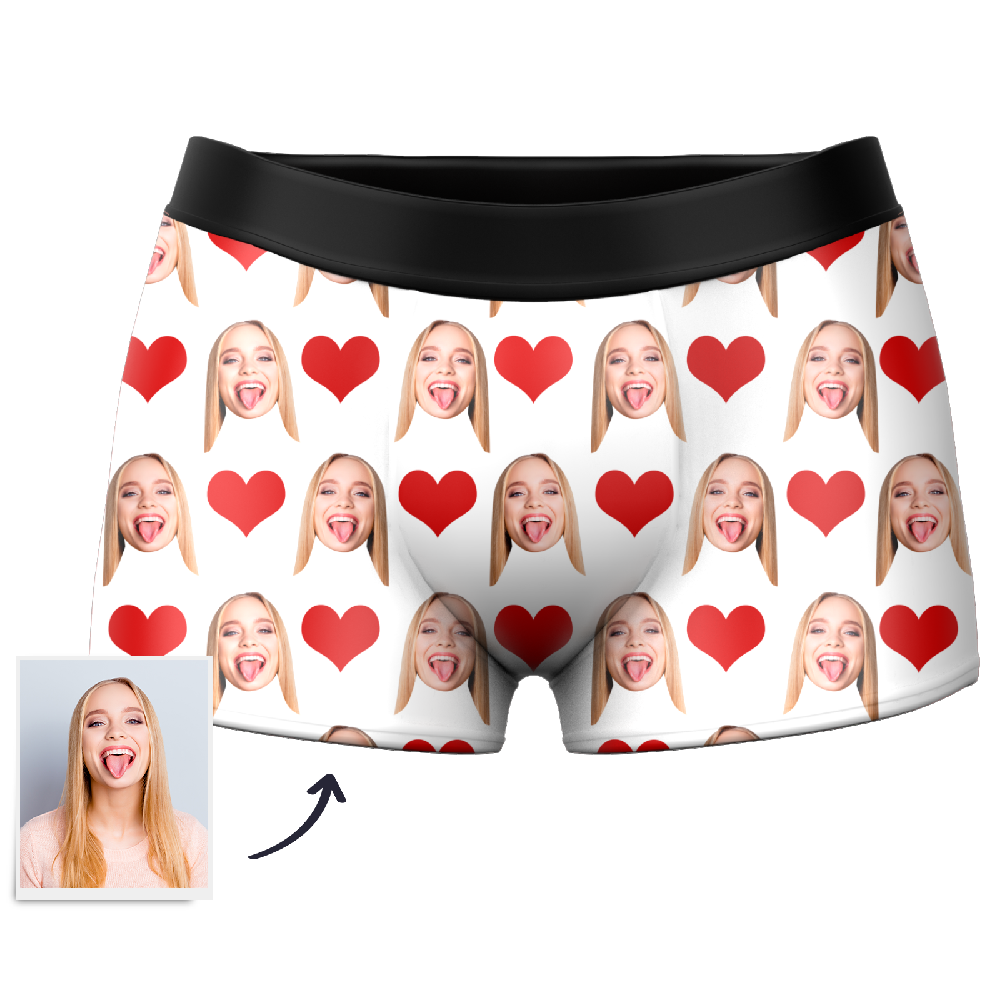 Men's Custom Heart Boxer Shorts