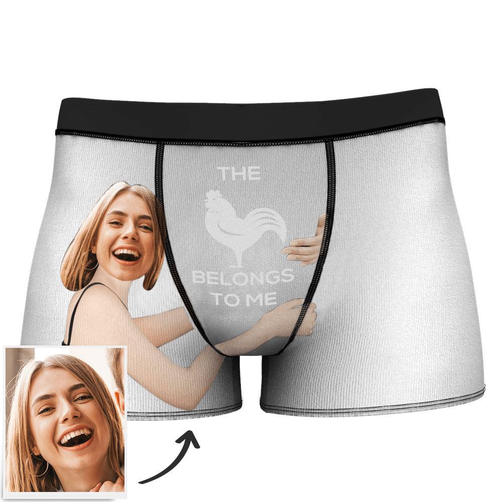 Men's Custom Girlfriends Love Hug Boxer Shorts