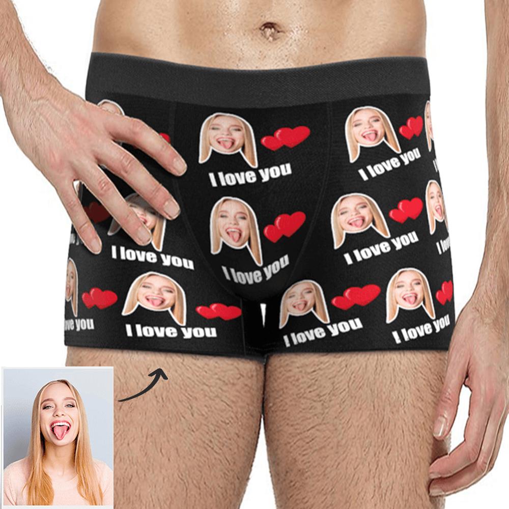 Custom Photo Boxers Face Boxer Shorts Black Put any Face on Boxers