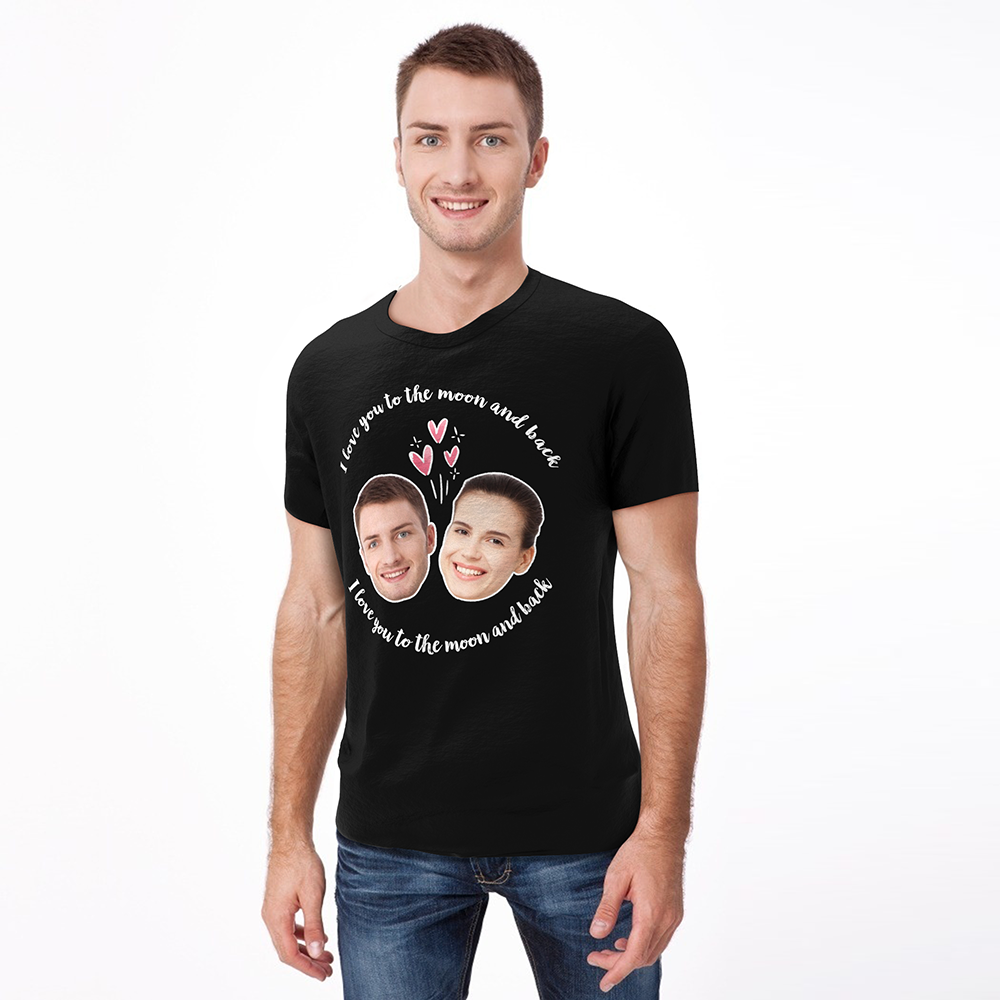 Personalized Photo Love Man T-shirt
