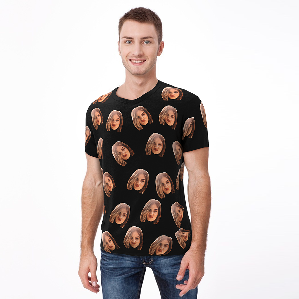 Personalized Photo Man T-shirt