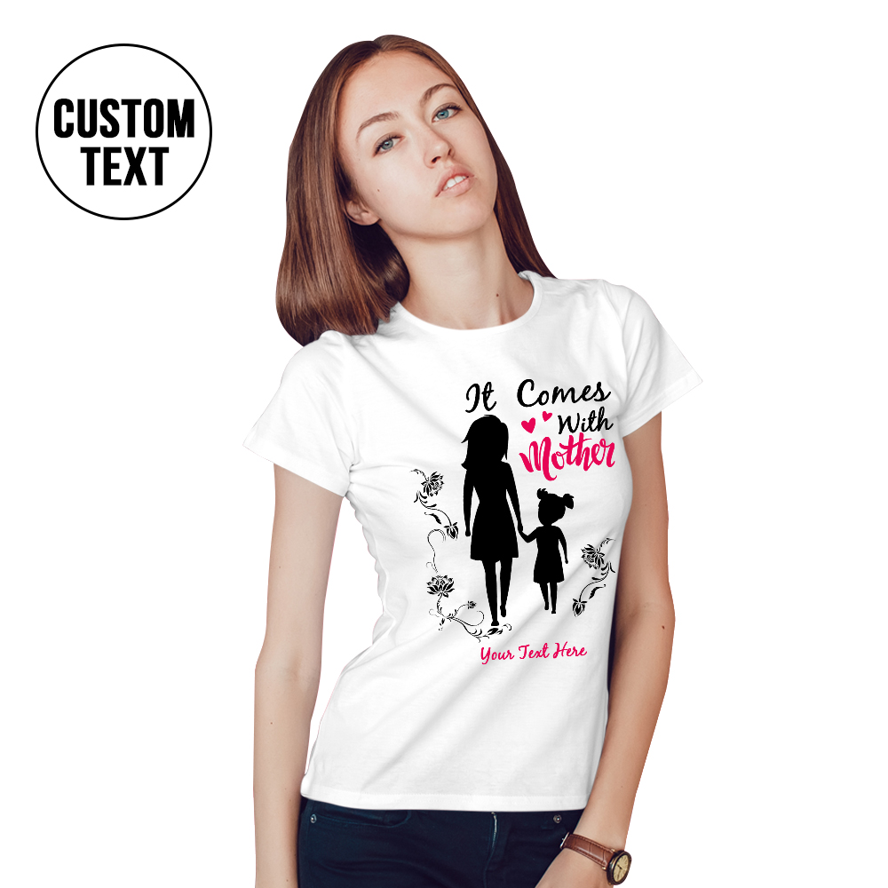 Custom Photo T-shirt Adorable Babies Matching Mother Daughter