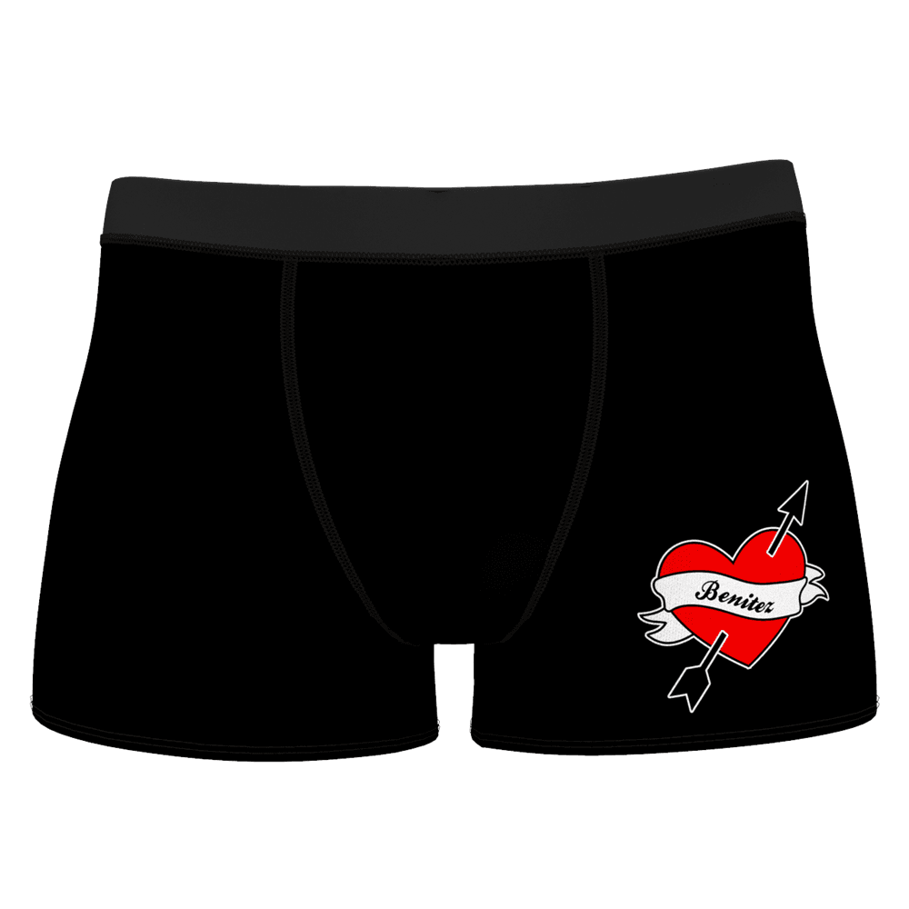 Men S Custom Red Heart Name Boxer Shorts   Nanneikuyangji 751 