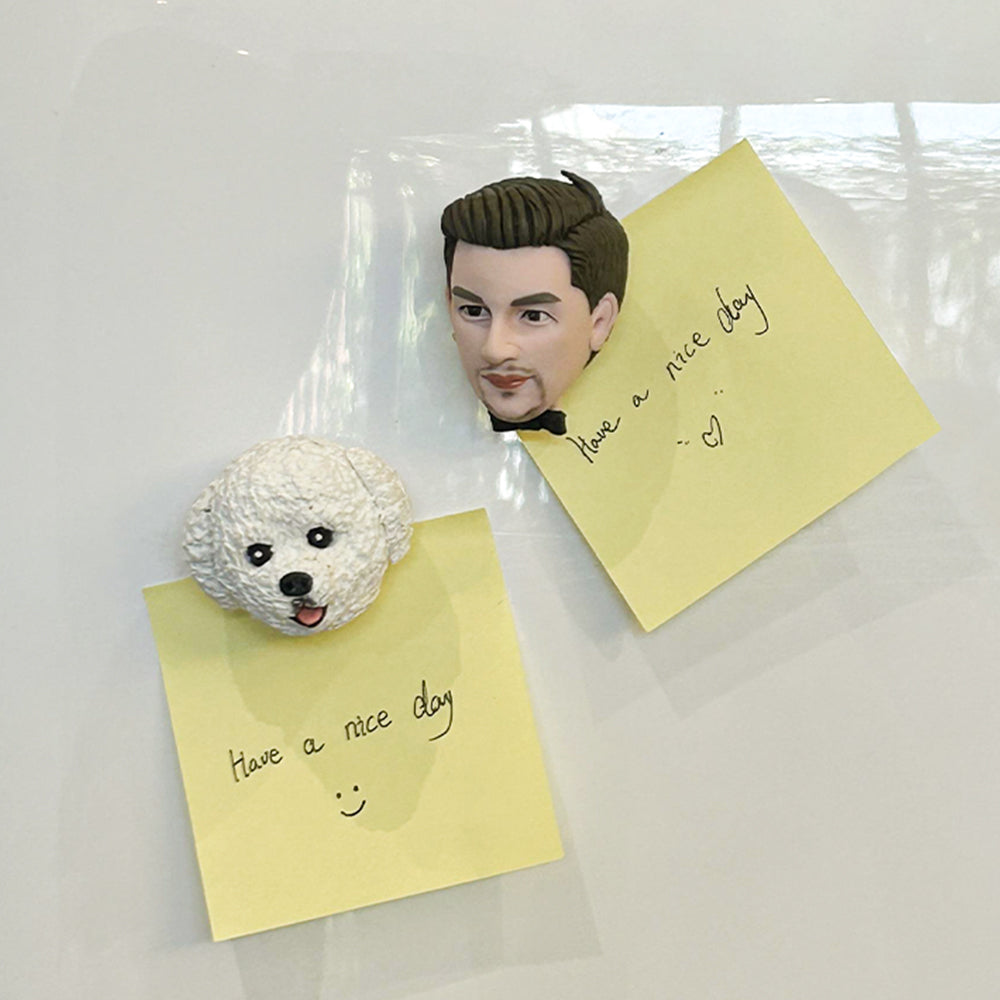 Custom Face Bobblehead Fridge Magnets Personalized Funny Refrigerator Magnets Decoration