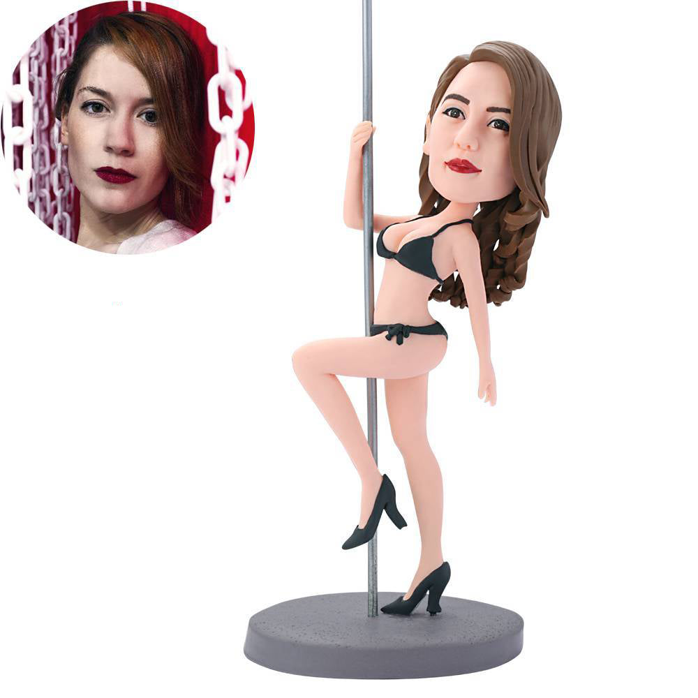 Pole Dancer Custom Bobblehead With Engraved Text