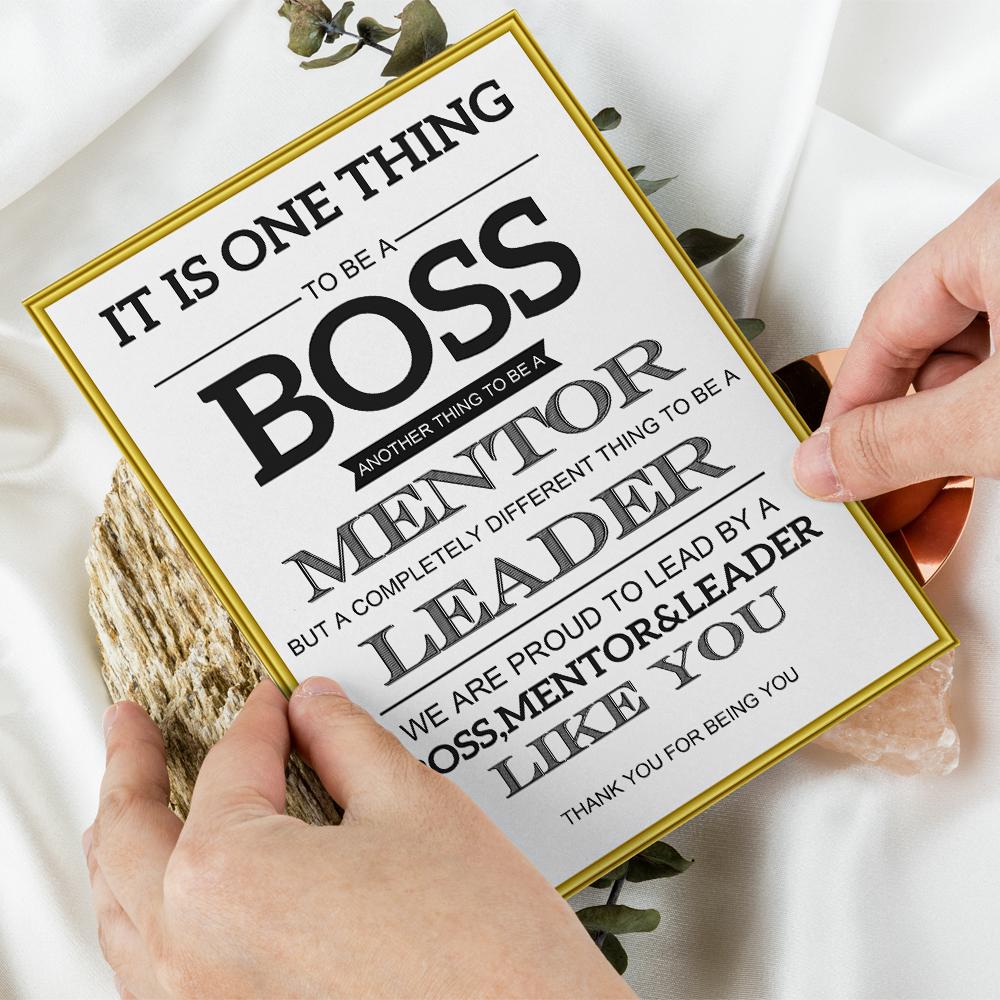 Boss's Day Gifts Card for Boss