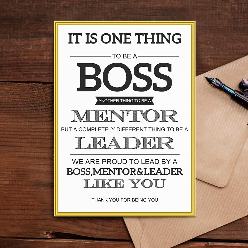 Boss's Day Gifts Card for Boss