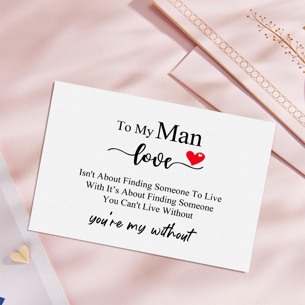 TO MY MAN Valentine's Day Gifts Card for Lover