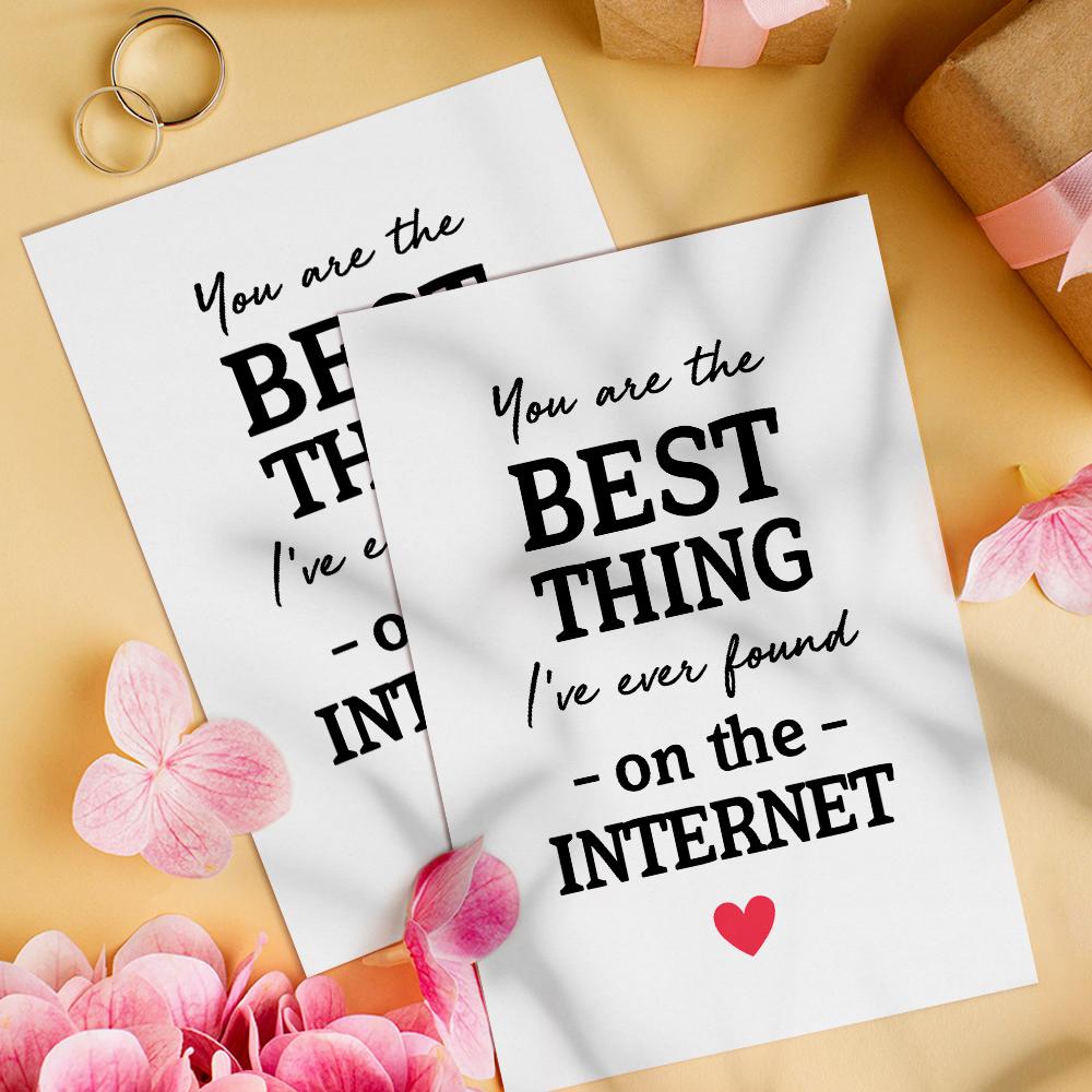 Valentines Day Anniversary Gift Card Cards for Loved Ones