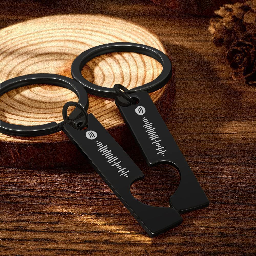 Custom Spotify Keychain Custom Music Keychain Personalized Keychain