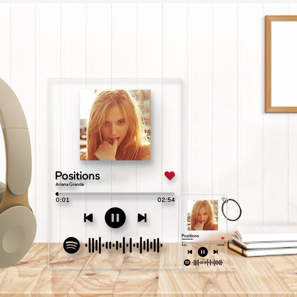 Spotify Glass Music Plaques Scannable Spotify Code Frame