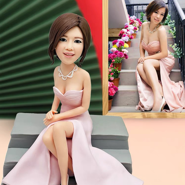 結婚紀念日禮物 客制化公仔 真人形象客制公仔 軟陶人體照片diy 情侶紀念日禮物 結婚禮物