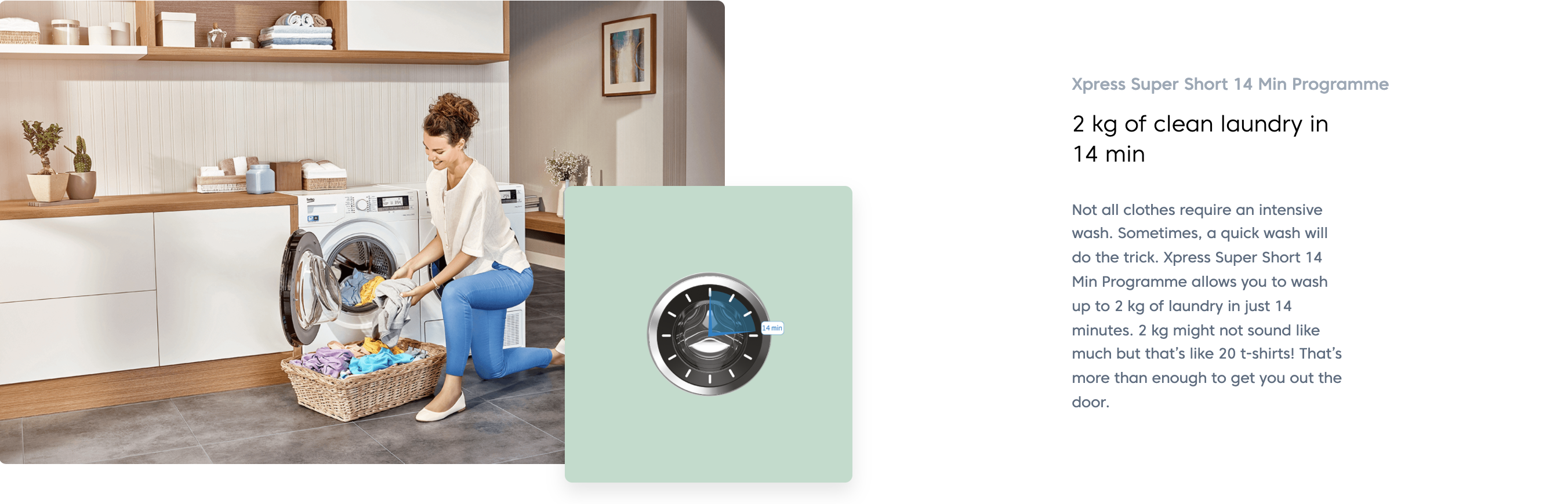 Beko 8Kg Front Load Washing Machine WCV8736XS0