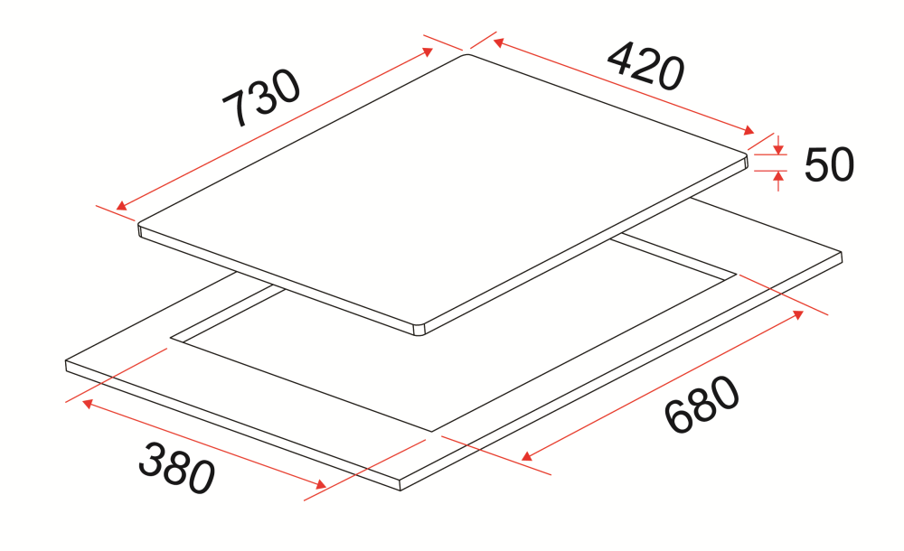 EF 70cm Ceramic Hob HB AV 271 A