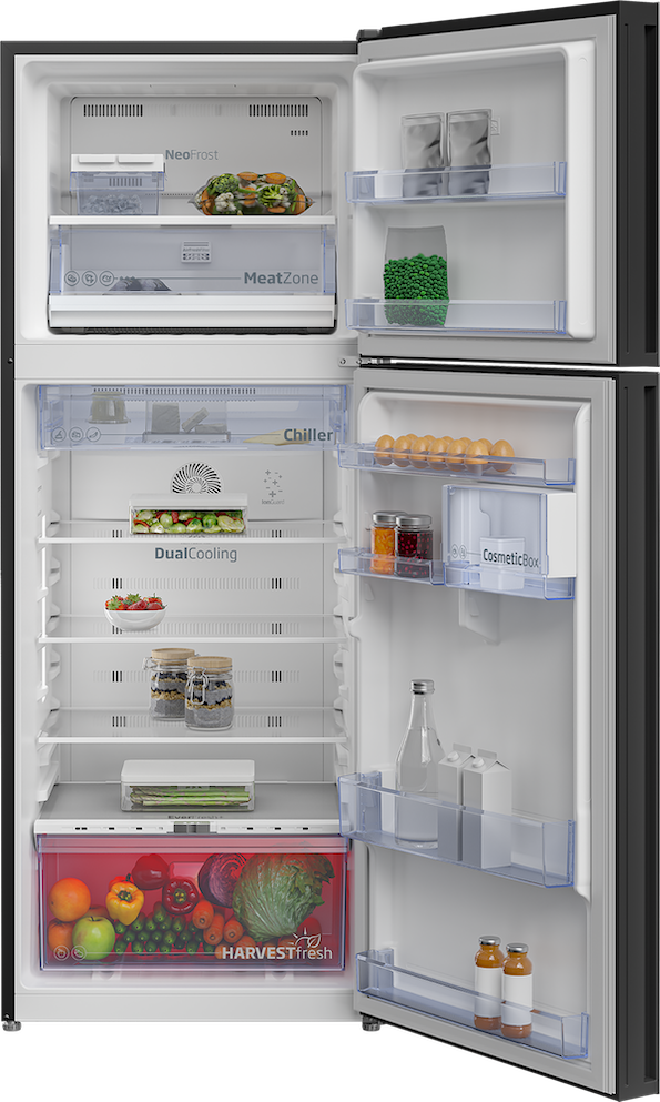 Beko 375L Top Freezer Refrigerator RDNT401E50VZGB 