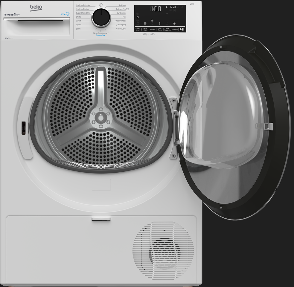 Beko 8Kg Front Load Heat Pump Dryer B3T4824DW