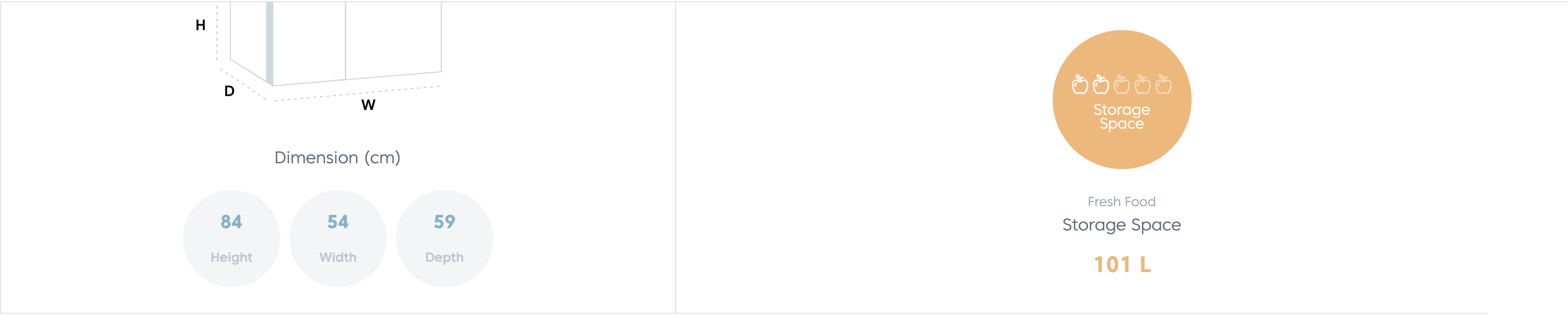 Beko 101L Compact Refrigerator Mini Fridge TSE1283 