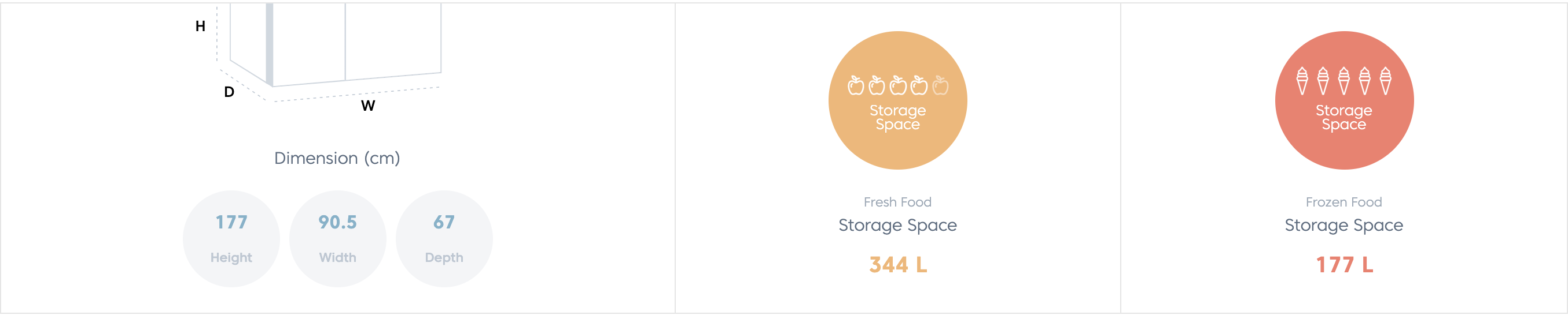 Beko 521L Side-by-side Refrigerator GNO5231GBSG 