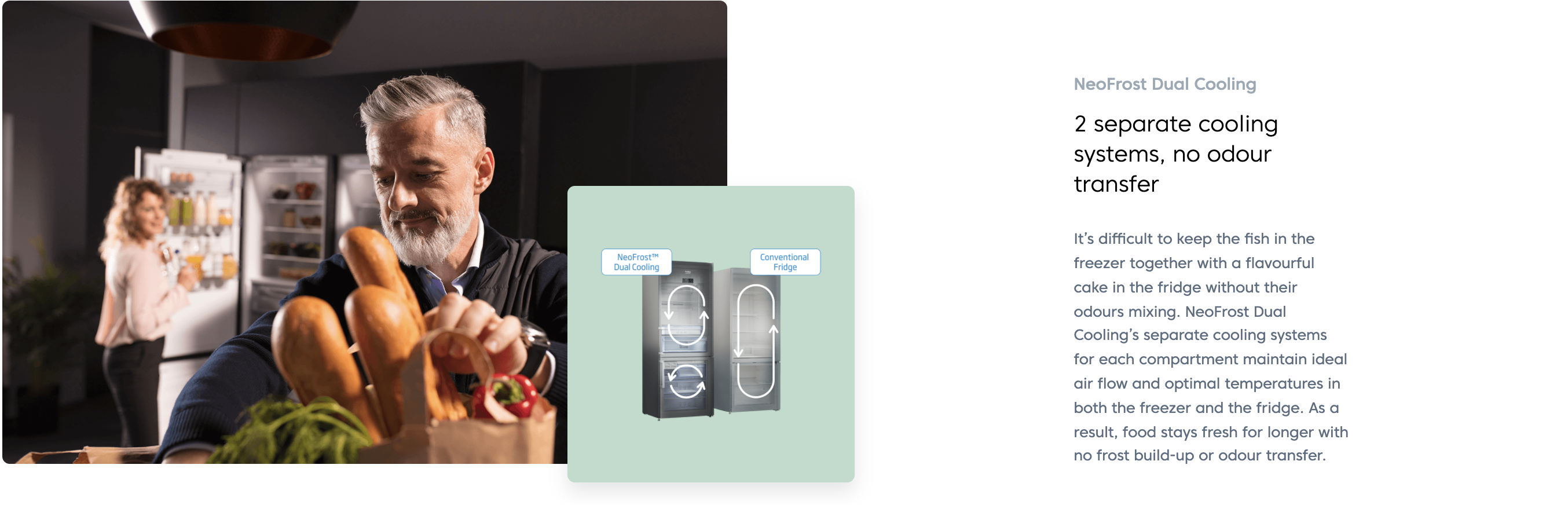 Beko 375L Bottom Freezer Refrigerator RCNT375I50VZWB