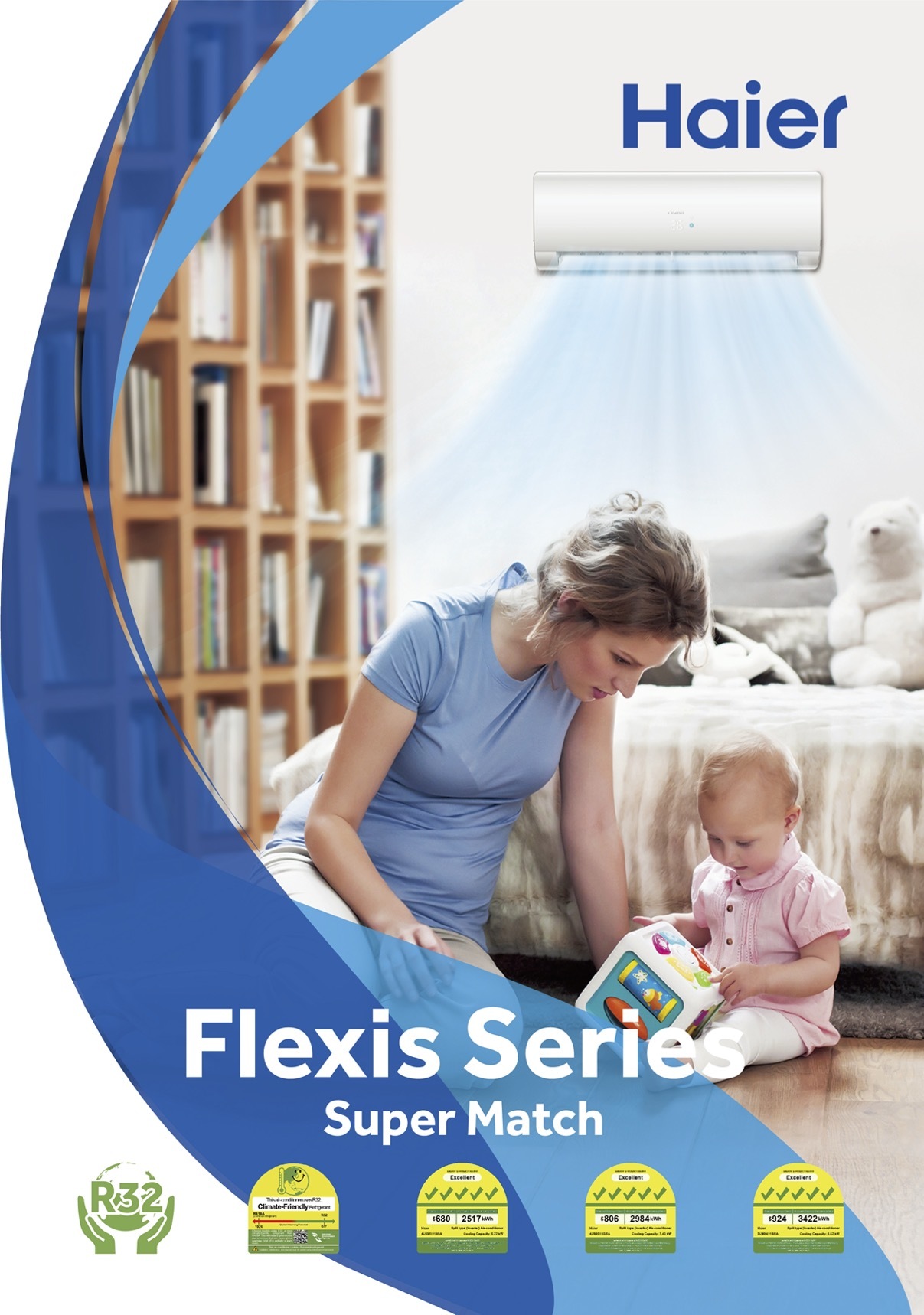 Haier System 2 AIRCON 4U65RH1SRA / AS25S2SF2FA + AS35S2SF2FA