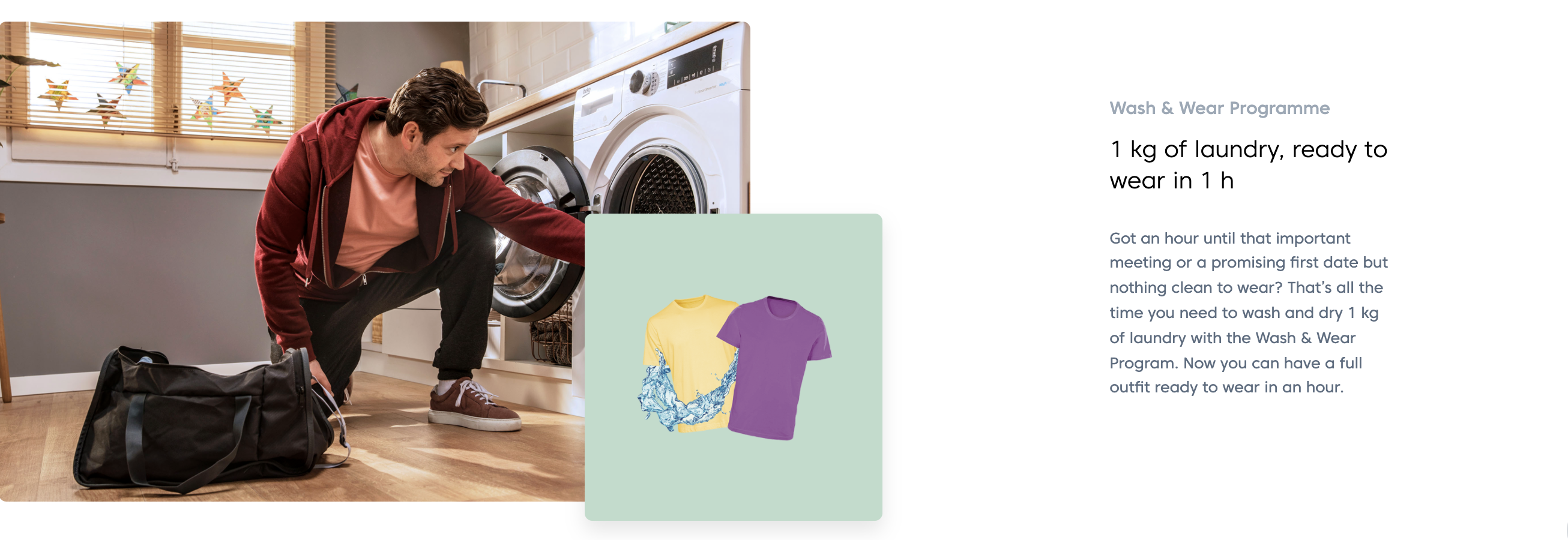 Beko 9kg/ 5kg Washer cum Dryer WDTE9746X 