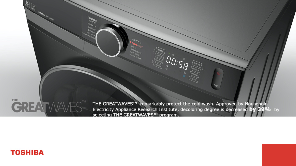 Toshiba 8.5Kg Front Load Washing Machine TW-BK95G4S(SK) 