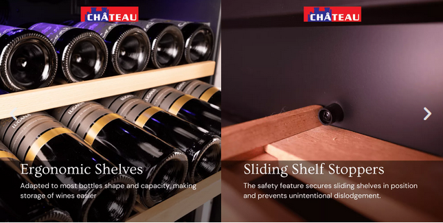 Chateau 34 Bottles Wine Cellar – CW 343ES AT