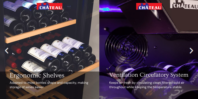 Chateau 50 Bottles Wine Cooler – CW 50TH SNS