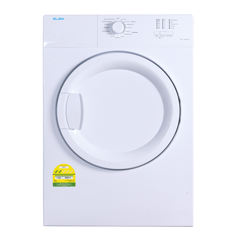 ELBA 7Kg Air Vented Dryer EBD750V