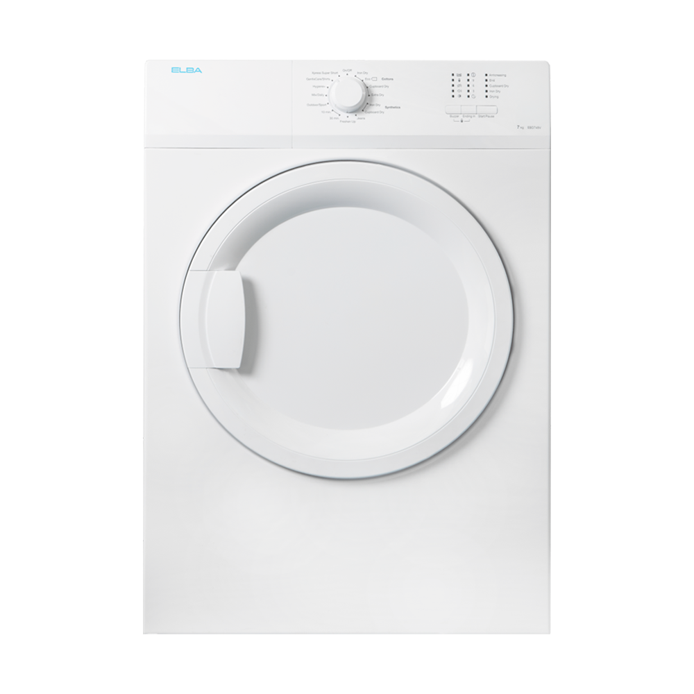 Elba 7kg Air Vented Dryer Ebd750v 1214