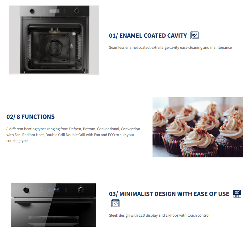 FUJIOH 70L Built-In Oven FV-EL61 