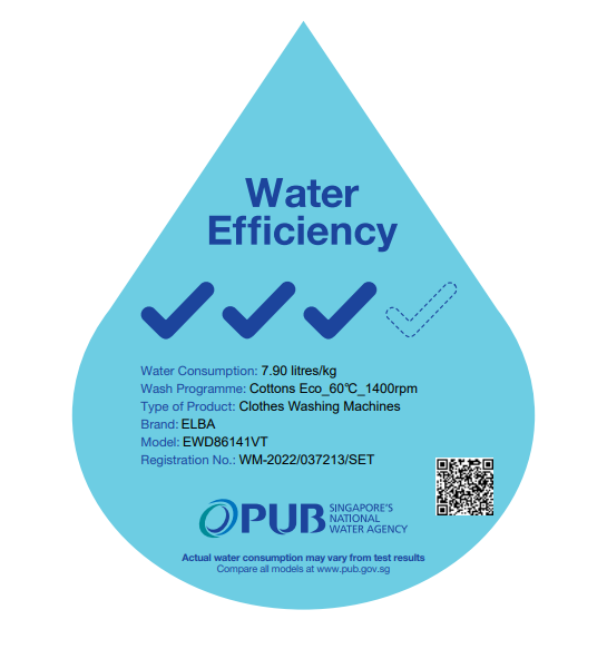 ELBA 8/ 6Kg Washer cum Dryer EWD86141VT