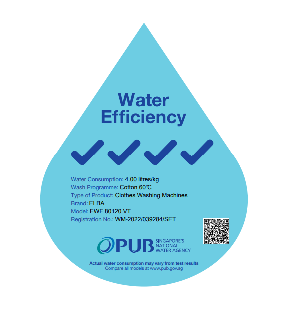 ELBA 8Kg Front Load Washing Machine EWF80120VT