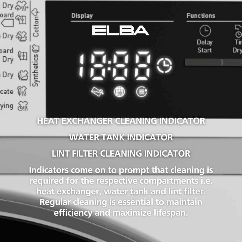 ELBA 8Kg Heat Pump Dryer EBD8821H VT