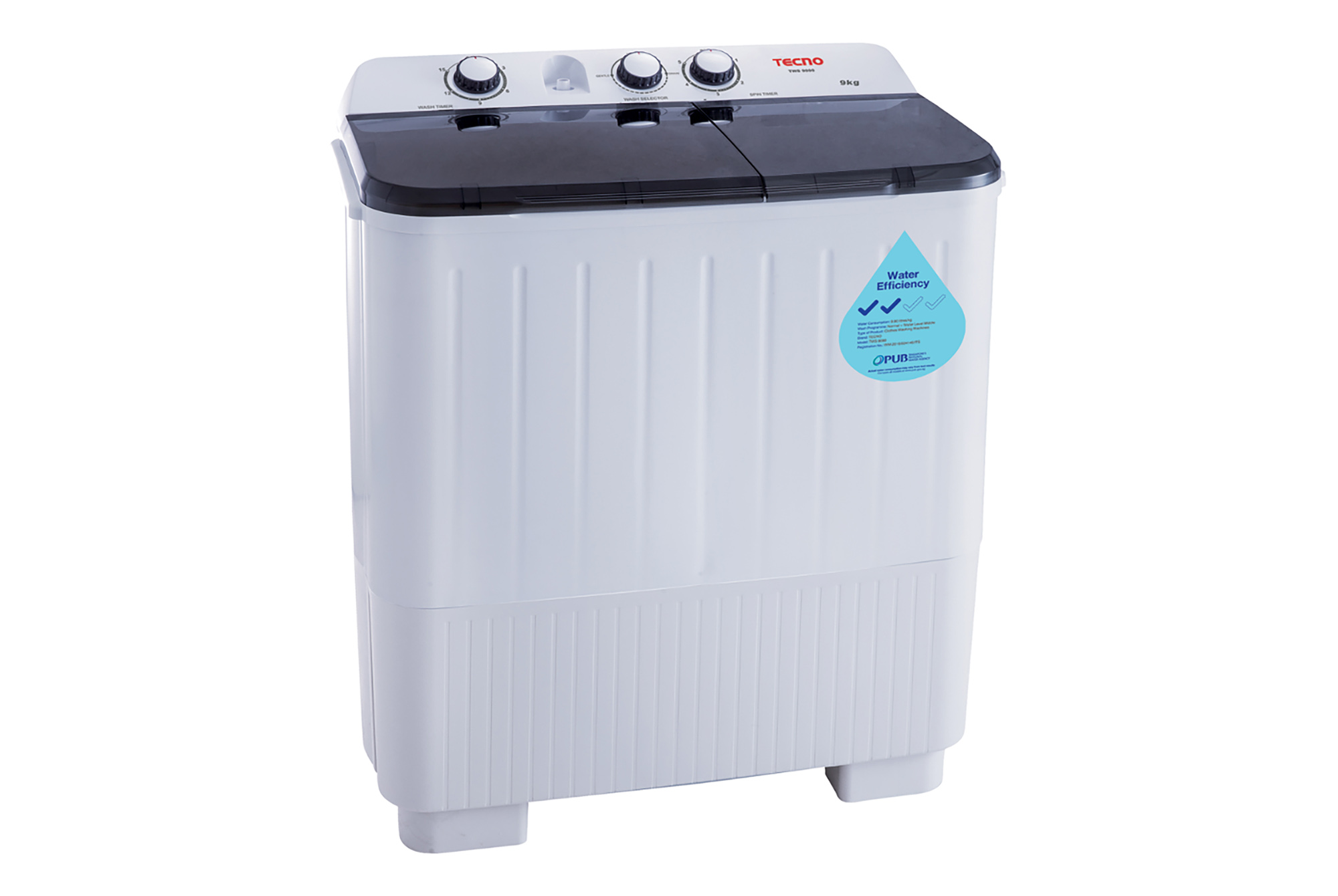 Tecno 9Kg Semi-Automatic Washer TWS 9090