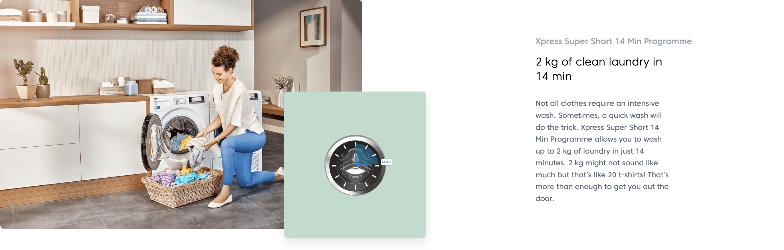 Beko 12Kg Front Load Washing Machine WTE12746X0