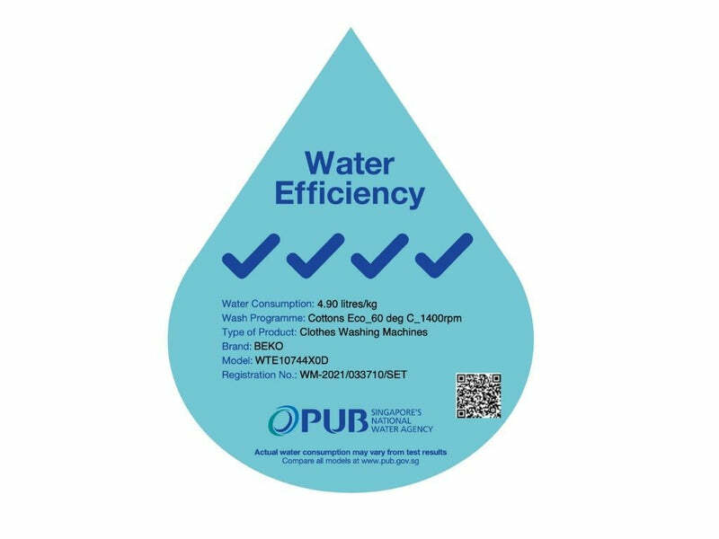 Beko 10Kg Front Load Washing Machine WTE10744X0D