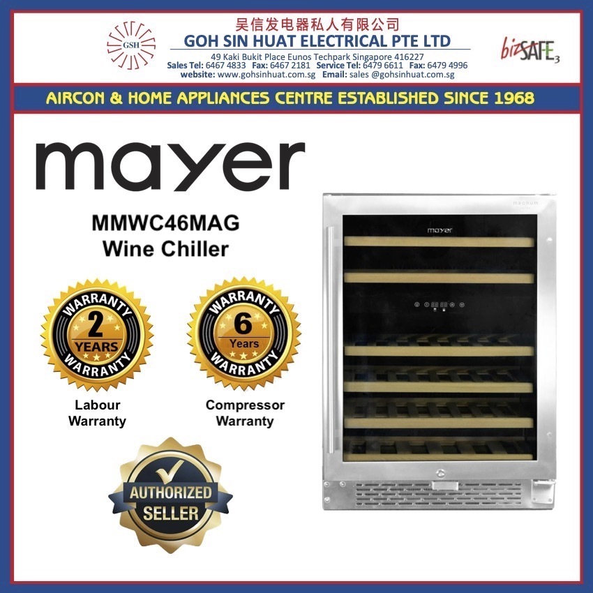 Mayer 46 bottles Dual Temperature Wine Chiller MMWC46MAG