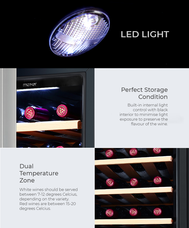 Mayer MMWC46MAG Magnum Series Wine Chiller Wine Fridge Wine Cellar 138L