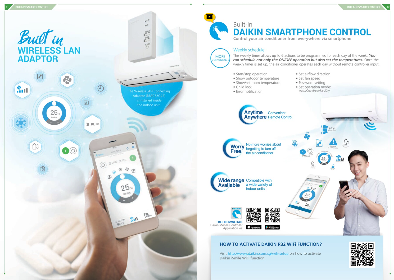 Daikin System 2 AIRCON MKM50VVMG/ 2 X CTKM35VVMG