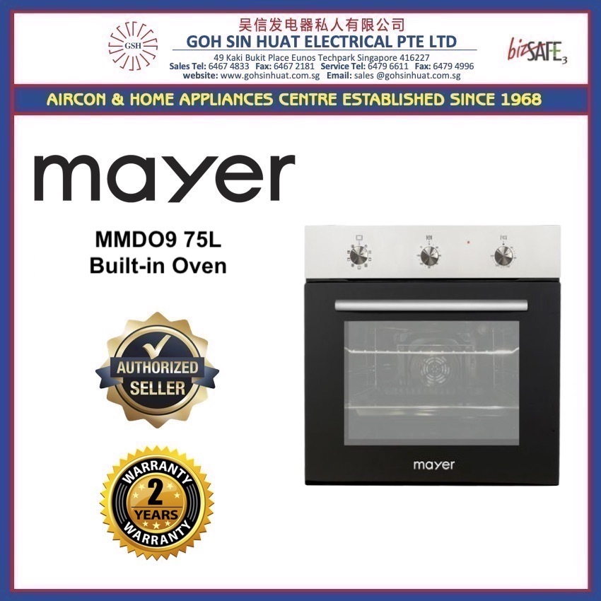 Mayer 75L Built-in Oven MMDO9