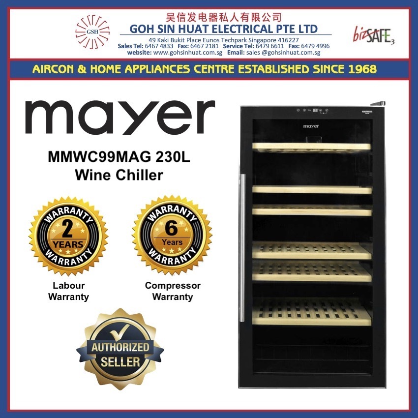 Mayer 99 bottles Single Temperature Wine Cellar MMWC99MAG