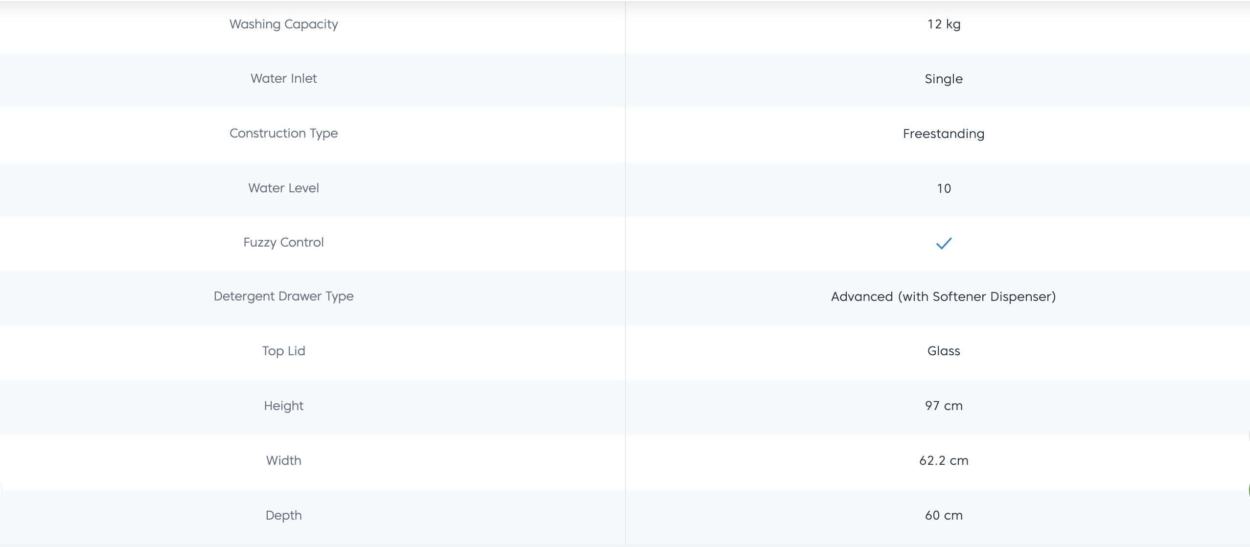 Beko 12Kg Top Load Washing Machine WTLI120D