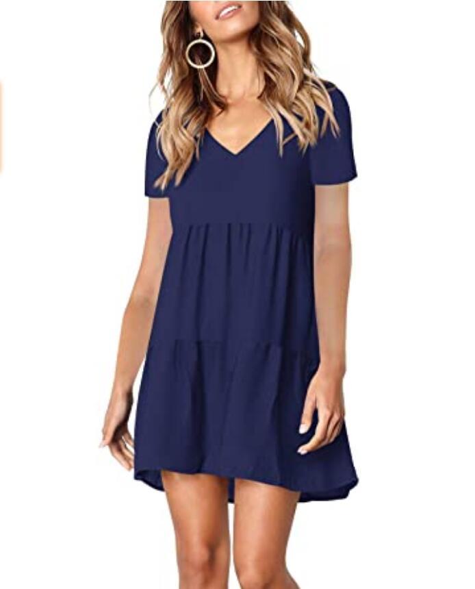 2233 Long Sleeve V-neck Dress Miniskirt Dress for Women White Dress Dresses Dresses for Women Dresses Women