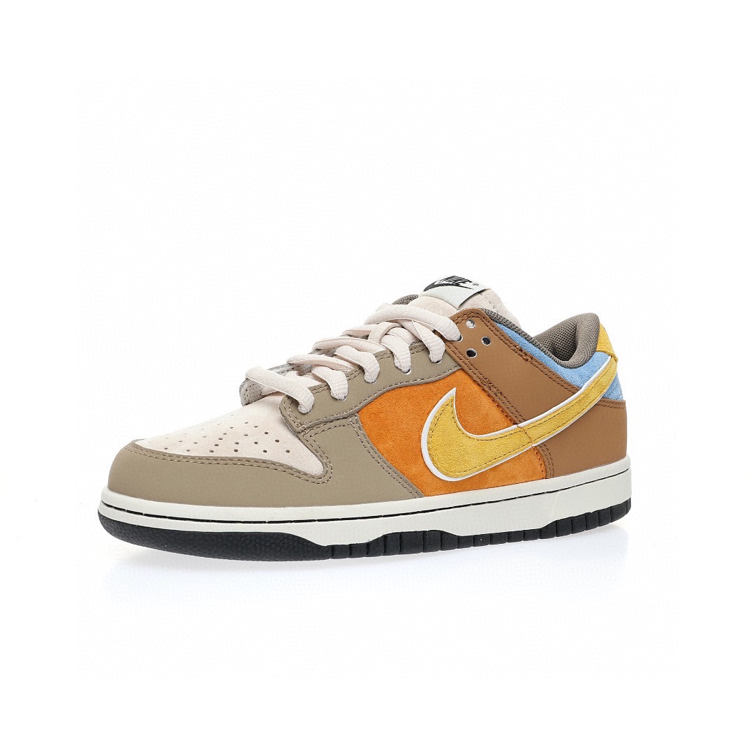 Dunk Low “摩卡棕橙黃”